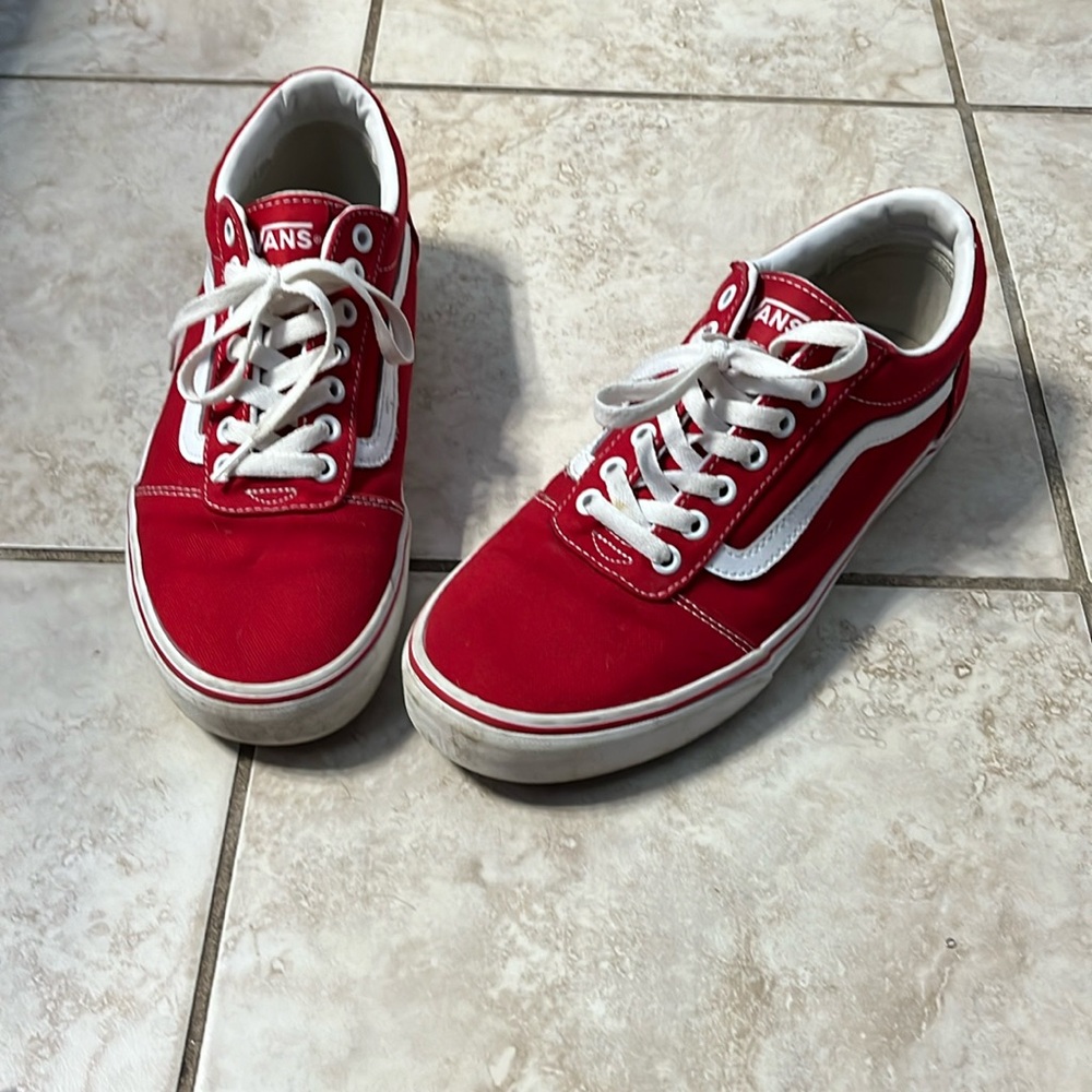 Red vans brand new